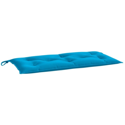 Cuscino per Panca da Giardino Azzurro 100x50x7 cm in Tessuto - Blu - Vidaxl