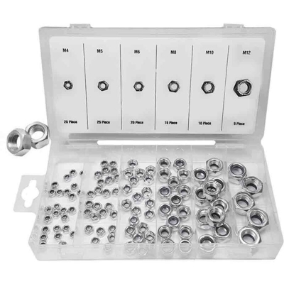 Set di 100 dadi vari con freno