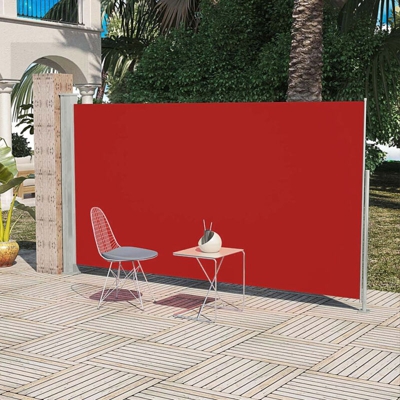 Tendalino laterale per patio terrazzo 160 x 300 cm rosso