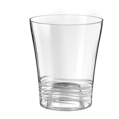 Vaso cilindro Orchidea Clear da esterno e giardino per piante e fiori. -DIAM 13.5 x H 15.7 cm / Trasparente