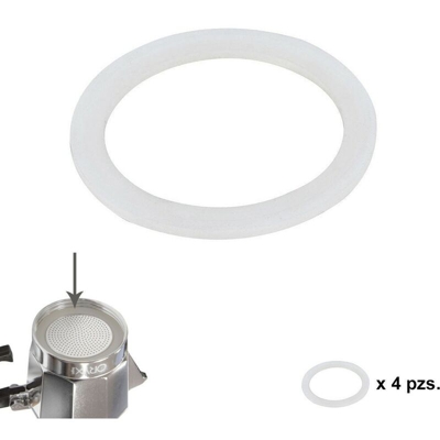 Tazze da caffè in alluminio classico in silicone / induzione 3 tazze (4 unità) 05056101