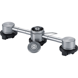 Asupermall - 3 in 1 adattatore del butano con la bottiglia stabile staffa Gas cartuccia della testina di conversione beccuccio di raccordo Tipo precio