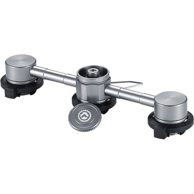 Asupermall - 3 in 1 adattatore del butano con la bottiglia stabile staffa Gas cartuccia della testina di conversione beccuccio di raccordo Tipo