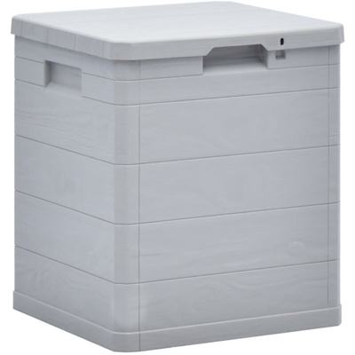 Baule da Giardino 90 L Grigio Chiaro - Grigio - Vidaxl