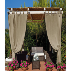 TENDA PER GAZEBO CON PASSANTI E BOTTONI TIPO 'LUX' cm.140 x H.270 - panna en oferta