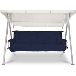 Beautissu Cuscini per dondoli e altalene da Giardino Flair HS - 2 braccioli e Un soffice Cuscino Grande Blu scuro en oferta