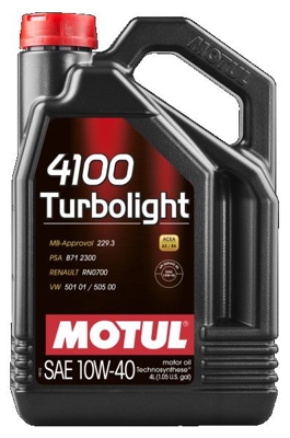 MOTUL Olio motore 4100 TURBOLIGHT 10W40 109462
