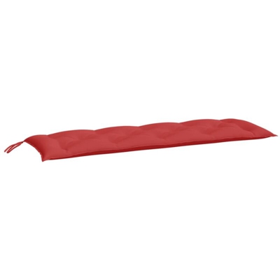 vidaXL Cuscino per Panca da Giardino Rosso 150x50x7 cm in Tessuto - Rosso