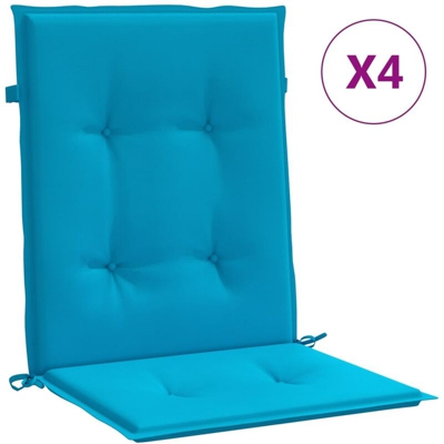 YOUTHUP Cuscini per Sedie da Giardino 4 pz Blu 100x50x3 cm - Blu
