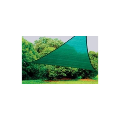 Telo Vela Ombra Ombreggiante Triangolare Triangolo Mt 5X5X5 Copertura Verde