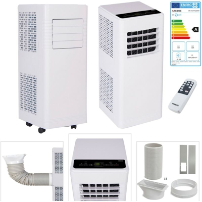 Condizionatore d'aria Mobile 4in1 Ventilatore del Deumidificatore9000BTU - Arebos