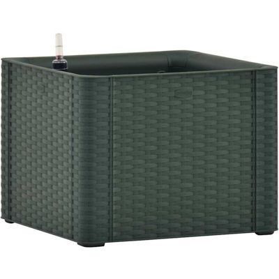 Letto Rialzato Giardino Sistema Irrigazione Verde 43x43x33 cm - Verde - Vidaxl