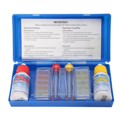 Kit Test Analisi Piscina PH e Cloro Completo Professionale