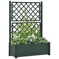 Fioriera Da Giardino Con Graticcio 100x43x142 Cm Pp Verde precio