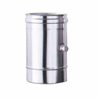 Tubo Acciaio Inox Controllo Combustione 8 Cm