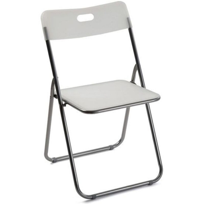 Cliccandoshop - Sedia Pieghevole Tivoli Metallo polipropilene (45,5 x 40,5 x 38,8 cm)