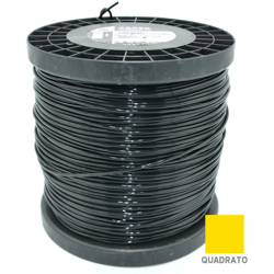 Abrek - D. 3,0 MM X 218 MT QUADRO FILO DECESPUGLIATORE BLACK BOBINA TESTINA GIARDINO características