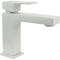 Gattoni Rubinetteria - Miscelatore lavabo modello quadro bianco opaco Gattoni Kubik 2582/25BO | Bianco opaco - Senza piletta di scarico precio