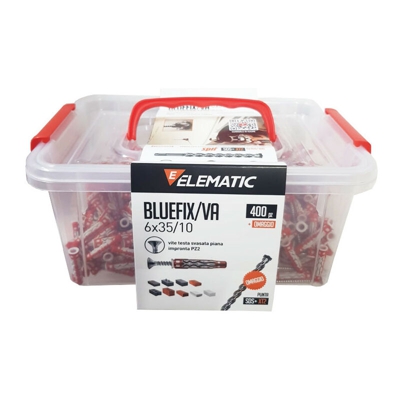 Vaschetta Spit da 400 tasselli BLUEFIX/VA 6x35 con Punta SDS 6' 565543