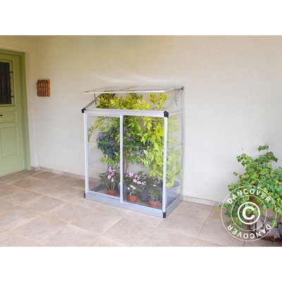 Serra a parete in Policarbonato, 0,78m², 0,63x1,25x1,60m Argento