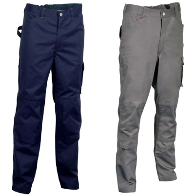 Rabat pantalone da lavoro Grigio taglia M per primavera estate in poliestere e cotone con tasche alle ginocchiere Grigio M - Cofra
