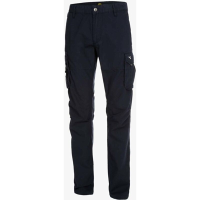 Diadora Utility Win Ii Iso Pantalone Pantaloni Cargo Da Lavoro Estivi Blu Navy-Xxl Xxl