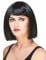 Parrucca a caschetto liscio e nero per donna características