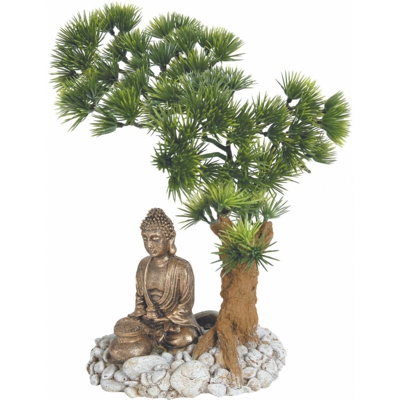 Zolux - Diffusore Bonsai Buddha. 14.5 x 12 x 20 cm. decorazione per acquario