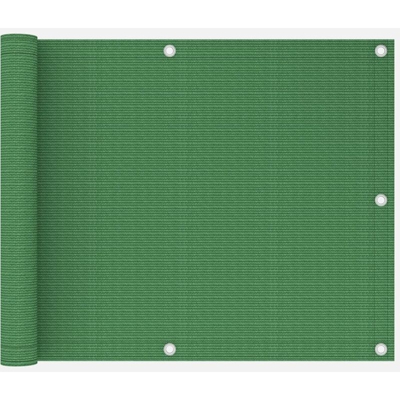 Paravento da Balcone Verde Chiaro 75x600 cm in HDPE - Verde - Vidaxl
