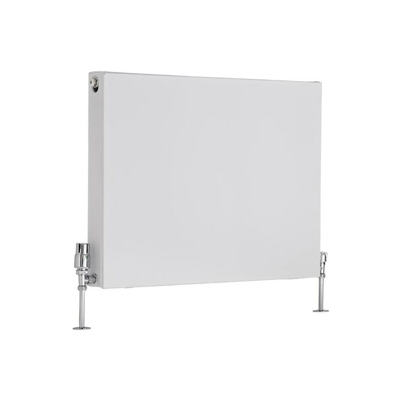 Hudson Reed Merus Radiatore Convettore di Design Piatto - Termosifone a Piastra Radiante Moderno Type 21 - Acciaio Bianco - 1316W - 600mm x 800mm