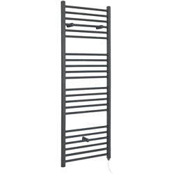 Hudson Reed Artle Scaldasalviette Elettrico Piatto di Design Verticale - Termoarredo Bagno a Scaletta Moderno - Acciaio Antracite - 600W - 1600 x características