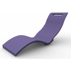 Bricoshop24 - Sdraio Lettino Chaise Longue Viola Sedia Prendisole da Giardino Piscina Esterno precio