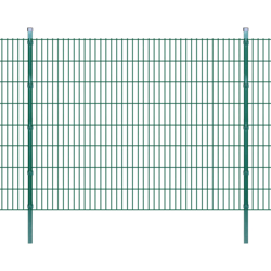Pannello di recinzione 2D giardino con paletti 2008x1630 mm 8m verde - Verde - Youthup características