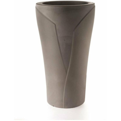 Vaso tondo classico 'Tulipano' per fiori e piante, in resina, da esterno e giardino. -DIAM 62.5 x H 110 CM / Cappuccino precio