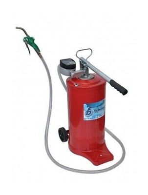 810/C - POMPA A BARILE x OLIO 16KG - CON RUOTE e CONTALITRI ITALY - Bonezzi