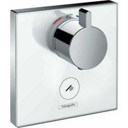 Shower ShowerSelect Termostato in vetro HighFlow, da incasso, 1 consumatore, uscita supplementare, colorazione: Cromo / Bianco - 15735400 - Hansgrohe características