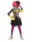 Costume giacca multicolore da clown per donna precio