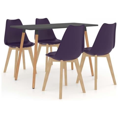 Set Da Pranzo 5 Pz Viola Scuro