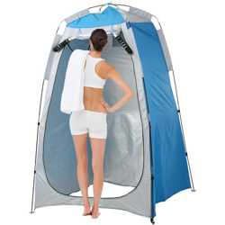Asupermall - Tenda da esterno blu e grigia + chiodi da pavimento + corda del vento en oferta