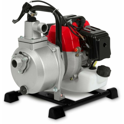 1' Motopompa a scoppio (12.500 l/h, 2 CV Motore a benzina, 1 Pollici Raccordo, 17,5m Altezza massima dellacqua, 7m Altezza di aspirazione, Avviatore