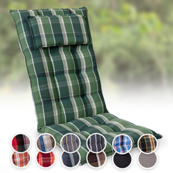 Blumfeldt - Sylt, Imbottitura, Schienale Alto, Sedia da Giardino, Poggiatesta, Poliestere, 50x120x9cm precio