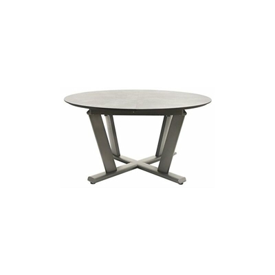 Tavolo Estensibile Ovale Cm 146/206X146X77 Grigio