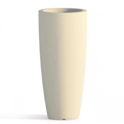Vaso home tondo bianco cm.40x90h da arredo interno esterno giardino - I Giardini Del Re