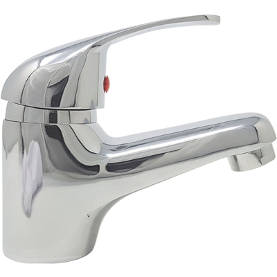 B&s - Rubinetto miscelatore bagno grigio silver cromato lavabo lavandino basic 8405
