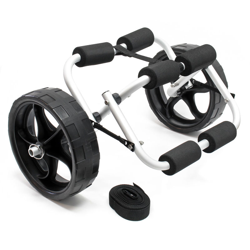 Carrello di trasporto pieghevole alluminio 45kg ruote PU con cintura per kayak canoa barca características