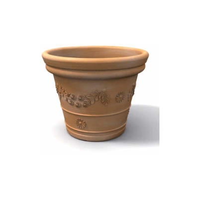 Vaso tondo per esterno > Nero > cm 80