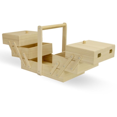 3 Tier Scatola di legno Craft | Pukkr