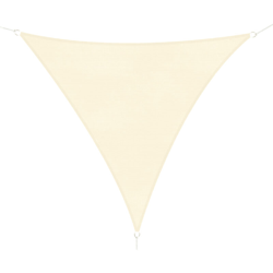 Outsunny Tendone parasole triangolare in HDPE, crema, 3x3x3m en oferta