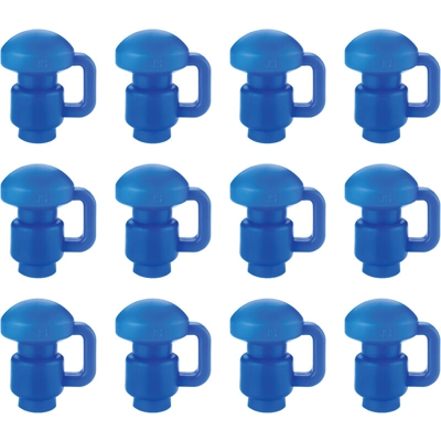 12 Cappucci Copri Pali per Trampolino Elastico da Giardino | Tappi di Ricambio per Palo di Rete | 1,5 pollici