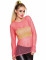 T-shirt rosa fluo anni '80 per donna